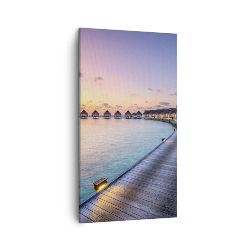 Canvastavla - Bild på duk - Sommarsemester - tillbaka till källorna - 45x80 cm