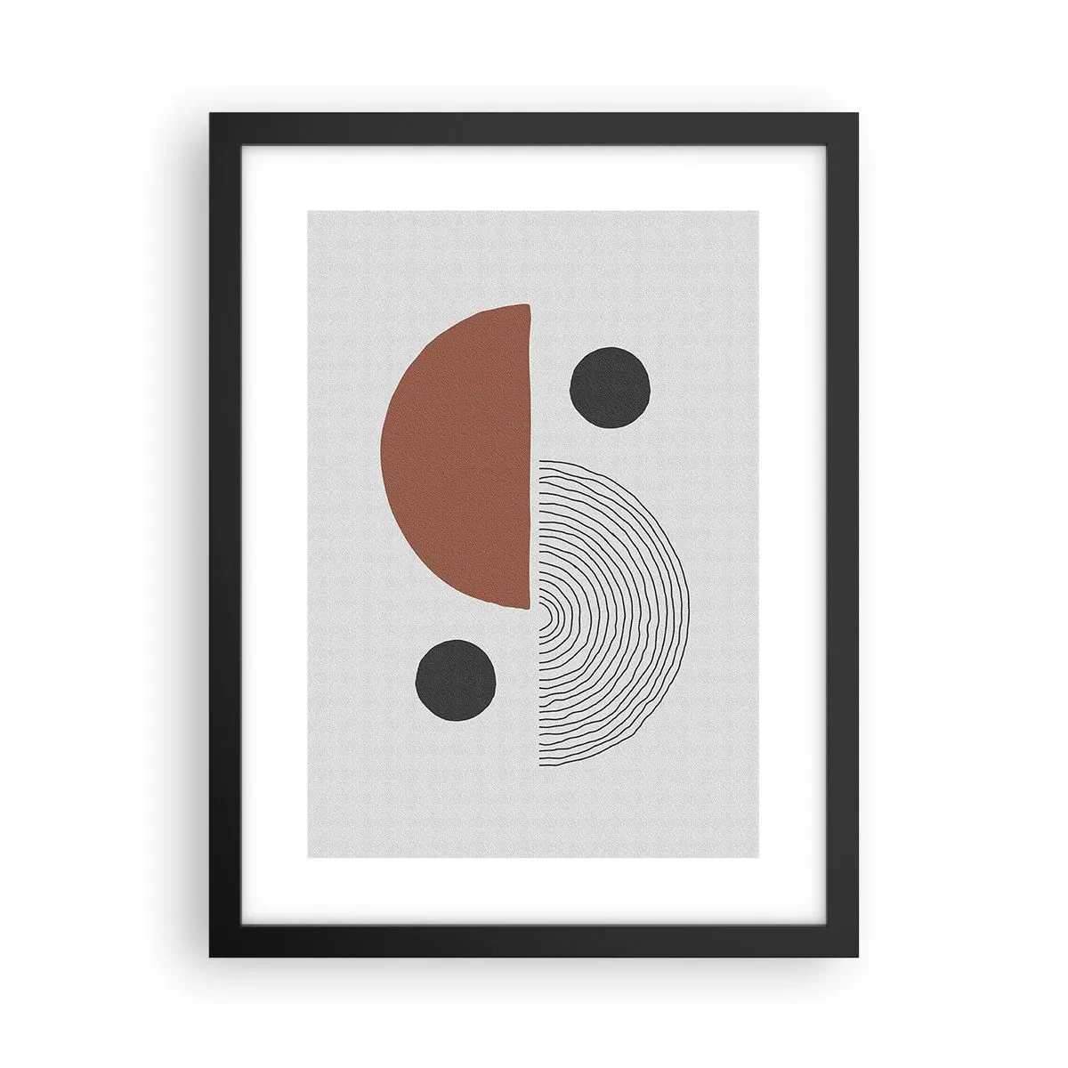 Affisch i svart ram - Hjulets perfektion - 30x40 cm