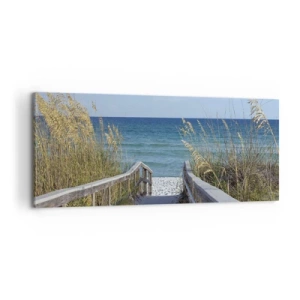Canvastavla - Bild på duk - I solen, i vinden - 100x40 cm