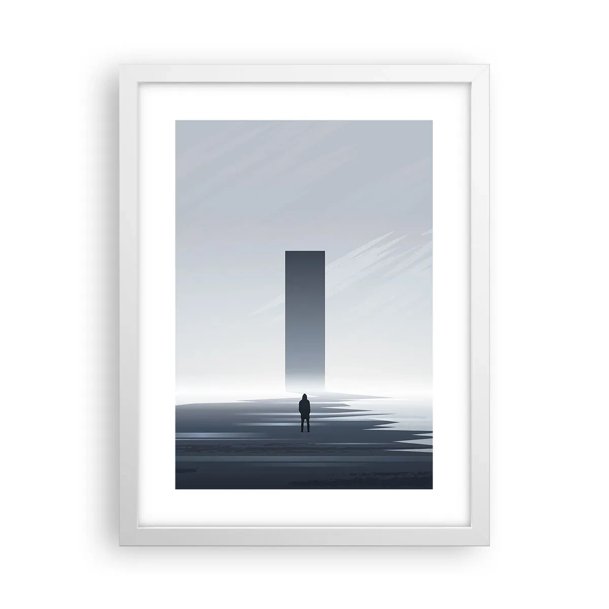 Affisch i vit ram - Möjlighet eller hot? - 30x40 cm