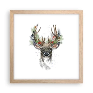 Affisch i ram av ljusek - I högtidskläder - 30x30 cm