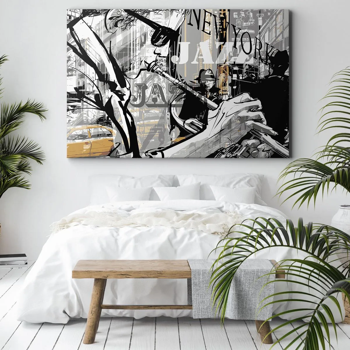 Canvastavla - Bild på duk - I New Yorks rytm - 100x70 cm