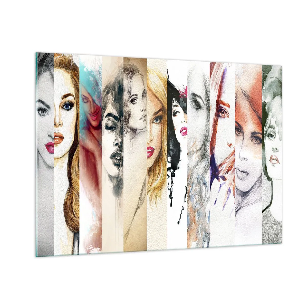 Glastavla - Bild på glas - Det är alltid DU - 100x70 cm