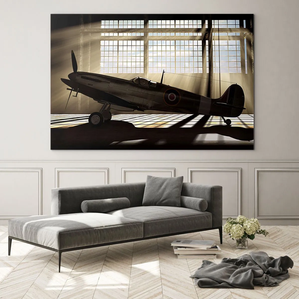 Glastavla - Bild på glas - Kämpens vila - 120x80 cm