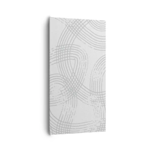 Canvastavla - Bild på duk - Det finns ingen rak väg - 65x120 cm