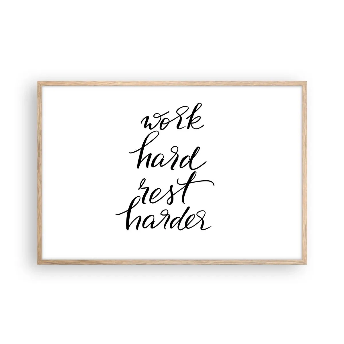 Affisch i ram av ljusek - Livsbalans - 91x61 cm