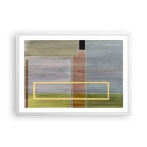 Affisch i vit ram - Rakt och lugnt - 70x50 cm