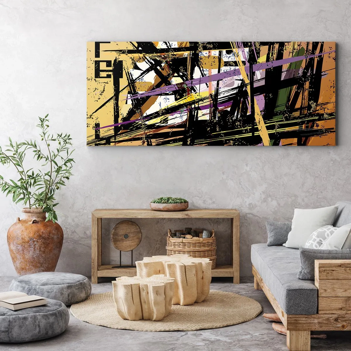 Canvastavla - Bild på duk - Skarpt snitt - 120x50 cm