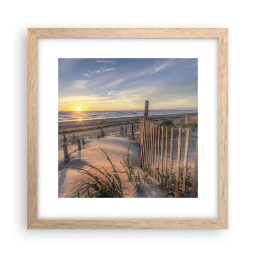 Affisch i ram av ljusek - Vindens sken och skugga - 30x30 cm