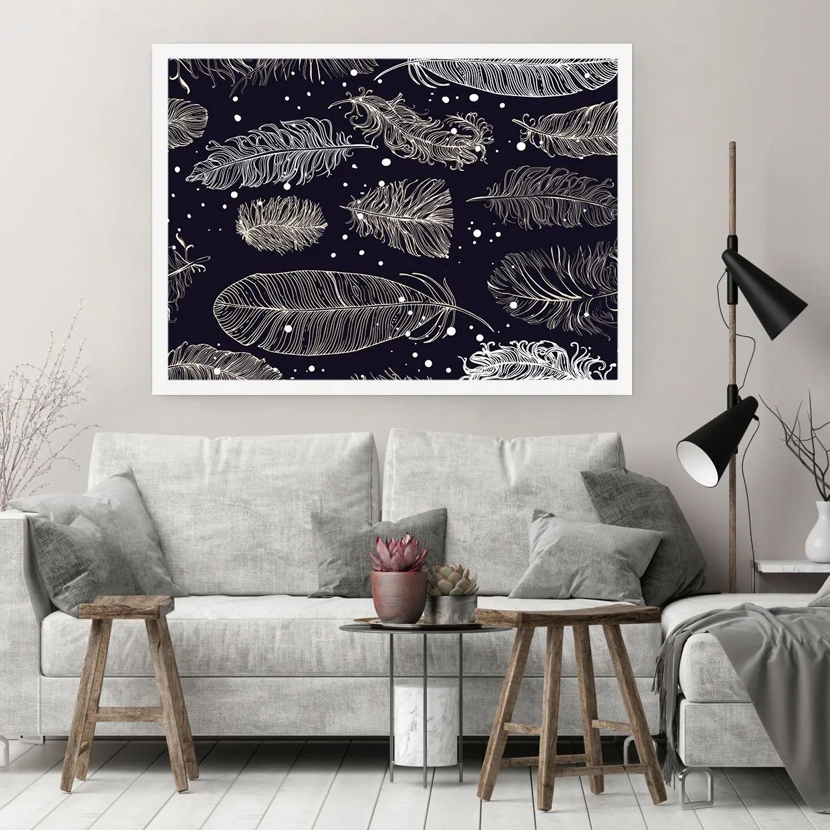 Affisch - Fjäderspets - 70x50 cm