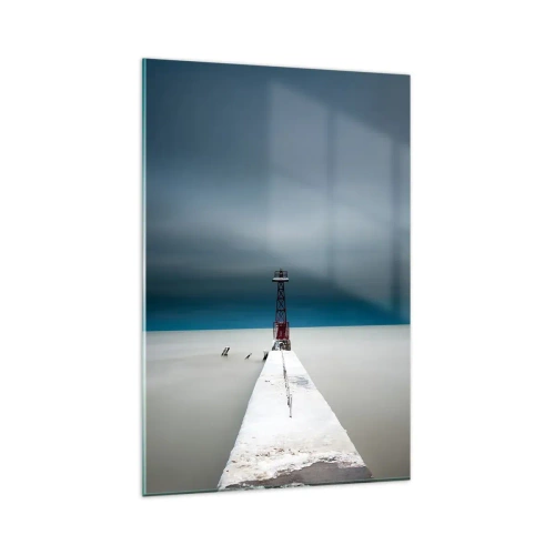 Glastavla - Bild på glas - Möta det oändliga - 80x120 cm