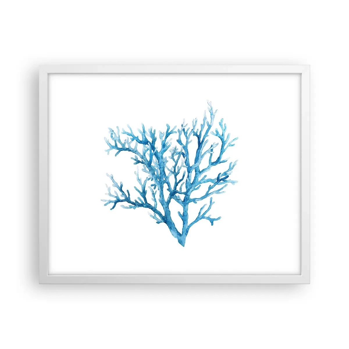 Affisch i vit ram - Marin filigran - 50x40 cm