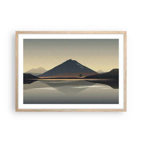 Affisch i ram av ljusek - Spegelbild - 70x50 cm