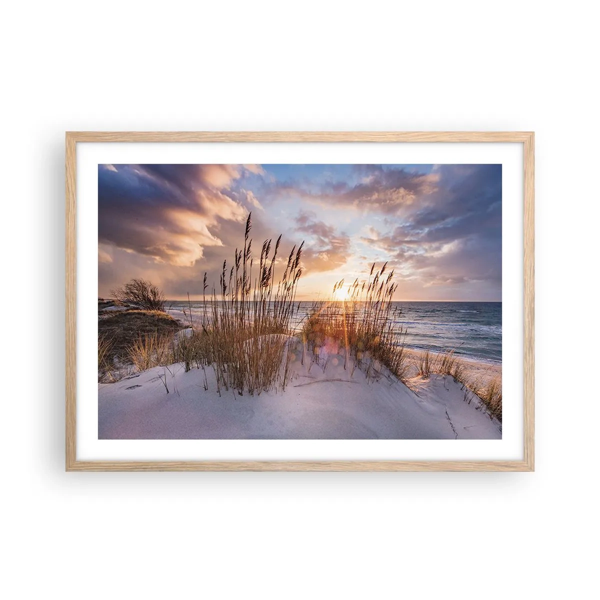 Affisch i ram av ljusek - Farväl till solen och vinden - 70x50 cm