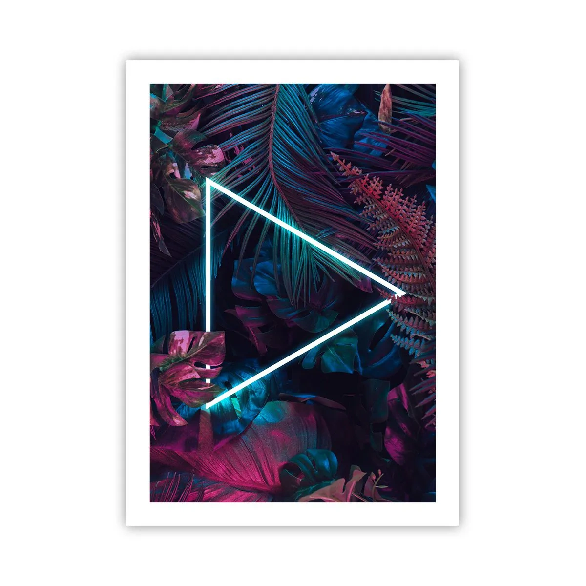 Affisch - Trädgård i retrostil - 50x70 cm