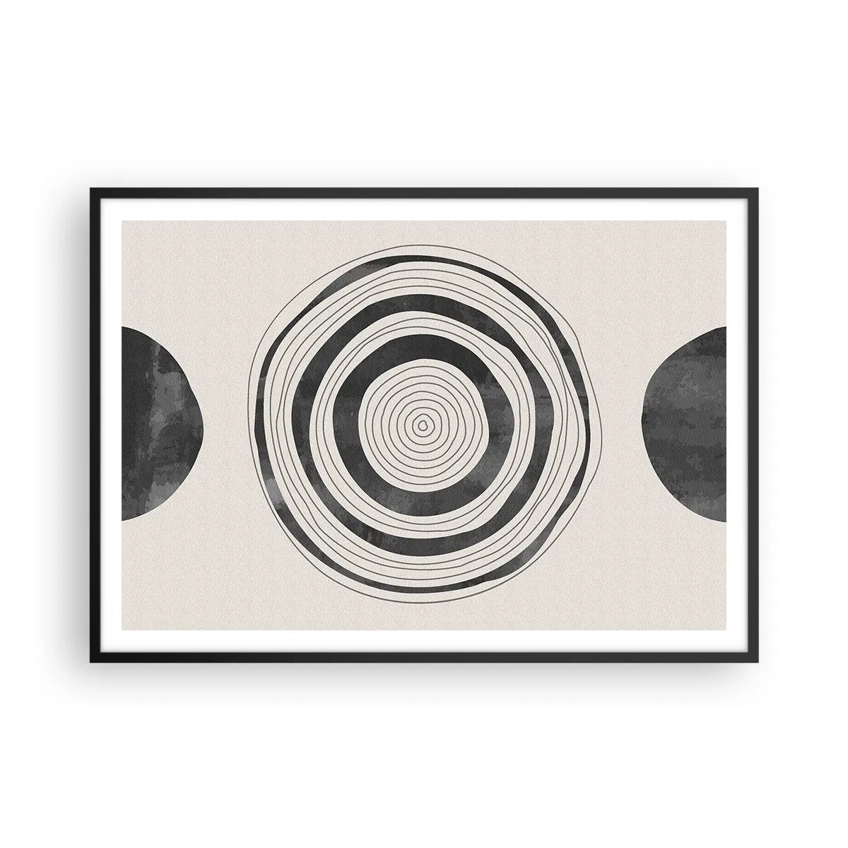 Affisch i svart ram - De viktiga sakerna däremellan - 100x70 cm
