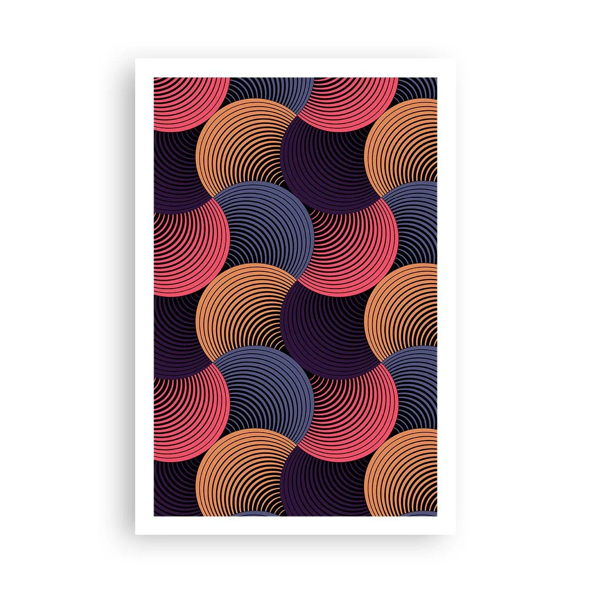Affisch - I en cirkulär rytm - 61x91 cm