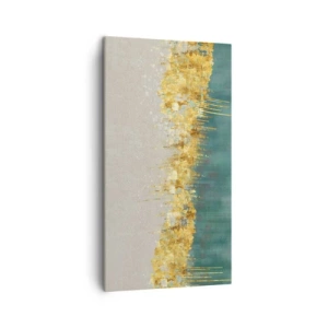 Canvastavla - Bild på duk - Den gyllene gränsen - 45x80 cm