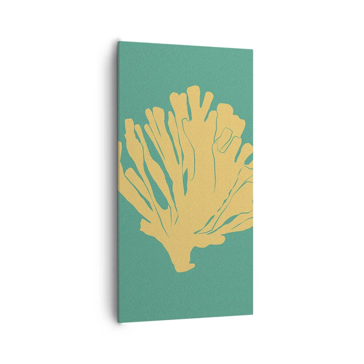 Canvastavla - Bild på duk - En buske av undervattensskog - 65x120 cm