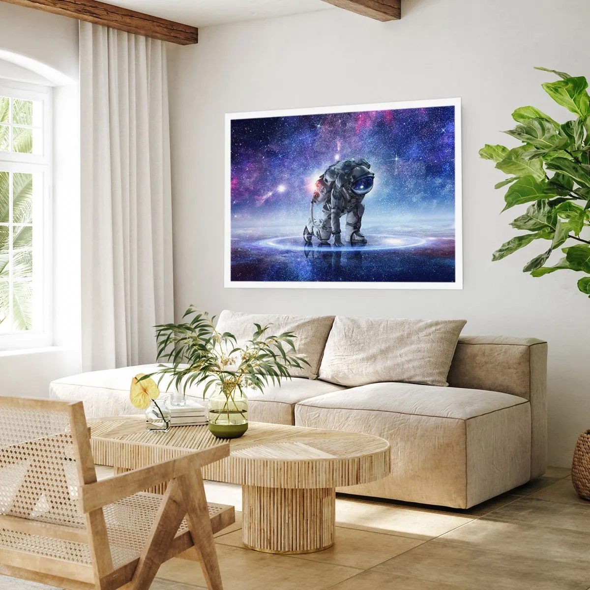 Affisch - Stjärnig himmel över mig - 50x40 cm