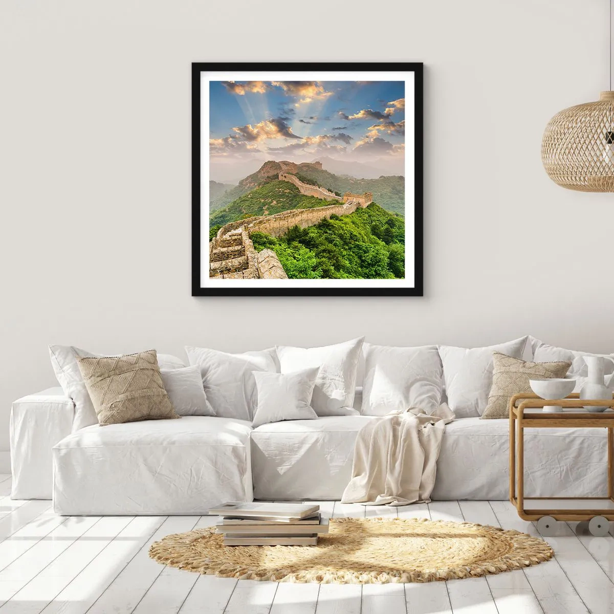 Affisch i svart ram - Tidlös storhet - 50x50 cm