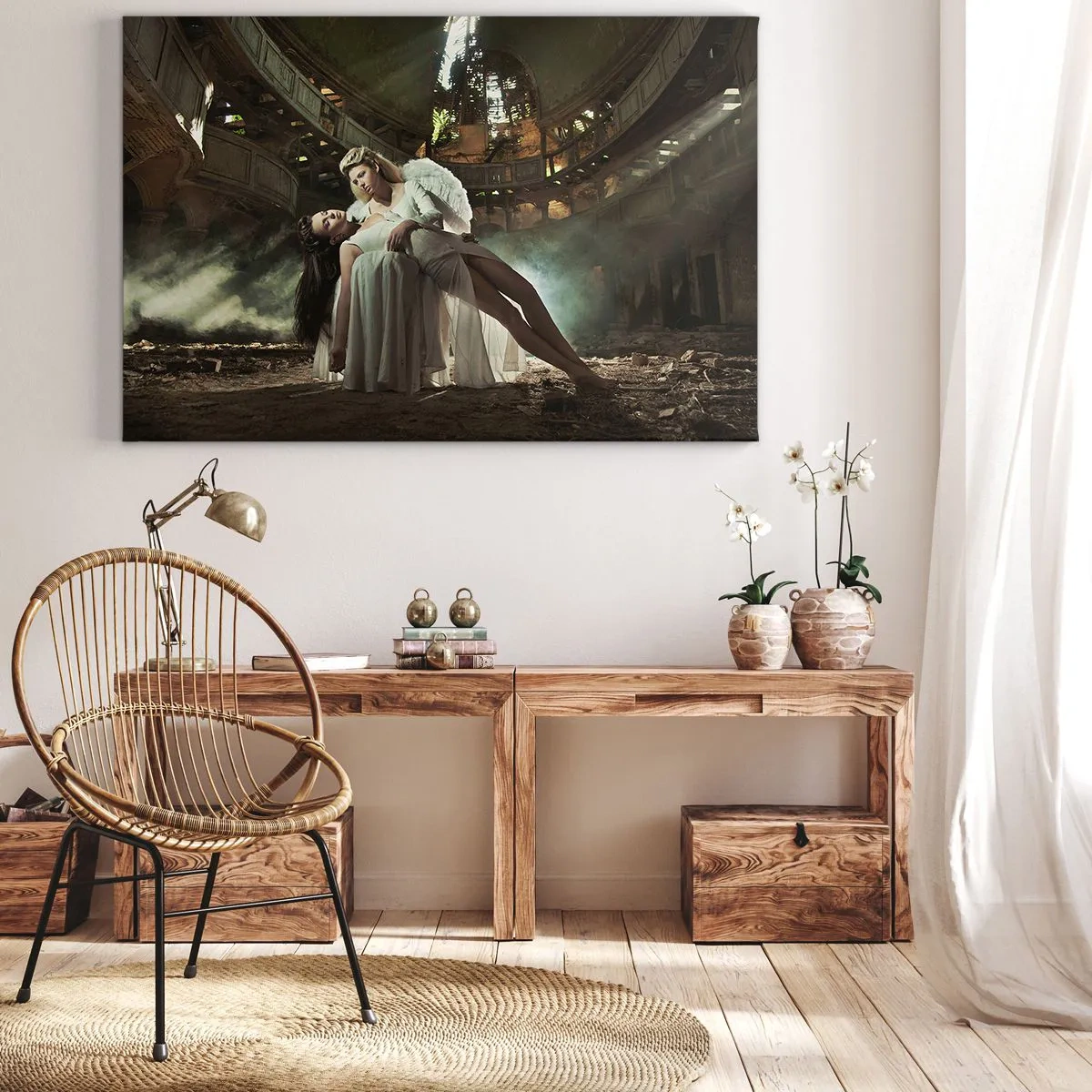 Canvastavla - Bild på duk - Gamla teaterns anda - 120x80 cm