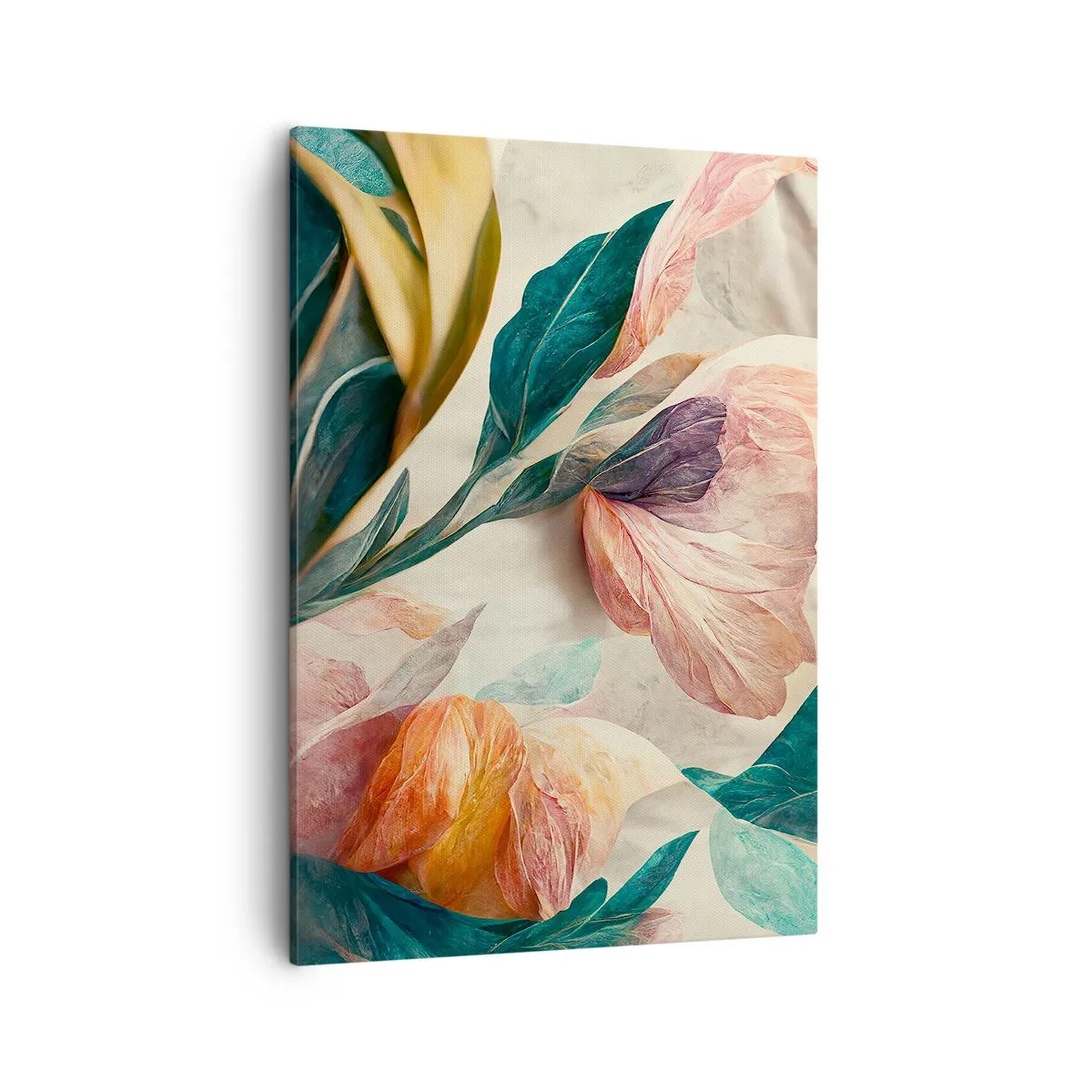 Canvastavla - Bild på duk - Blommor av de södra öarna - 50x70 cm