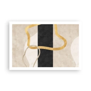 Affisch - Slingrande former - 91x61 cm