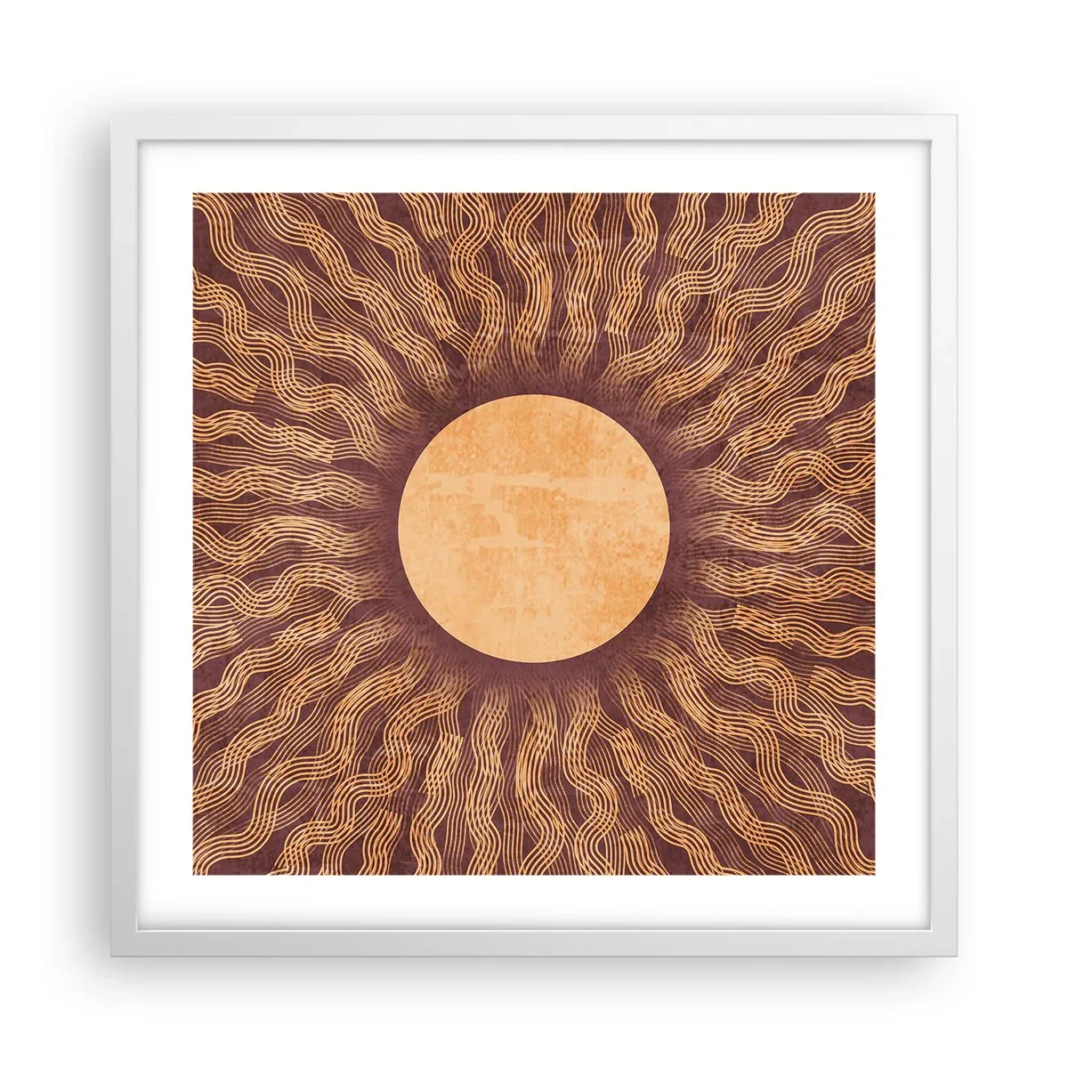Affisch i vit ram - Solikon - 50x50 cm