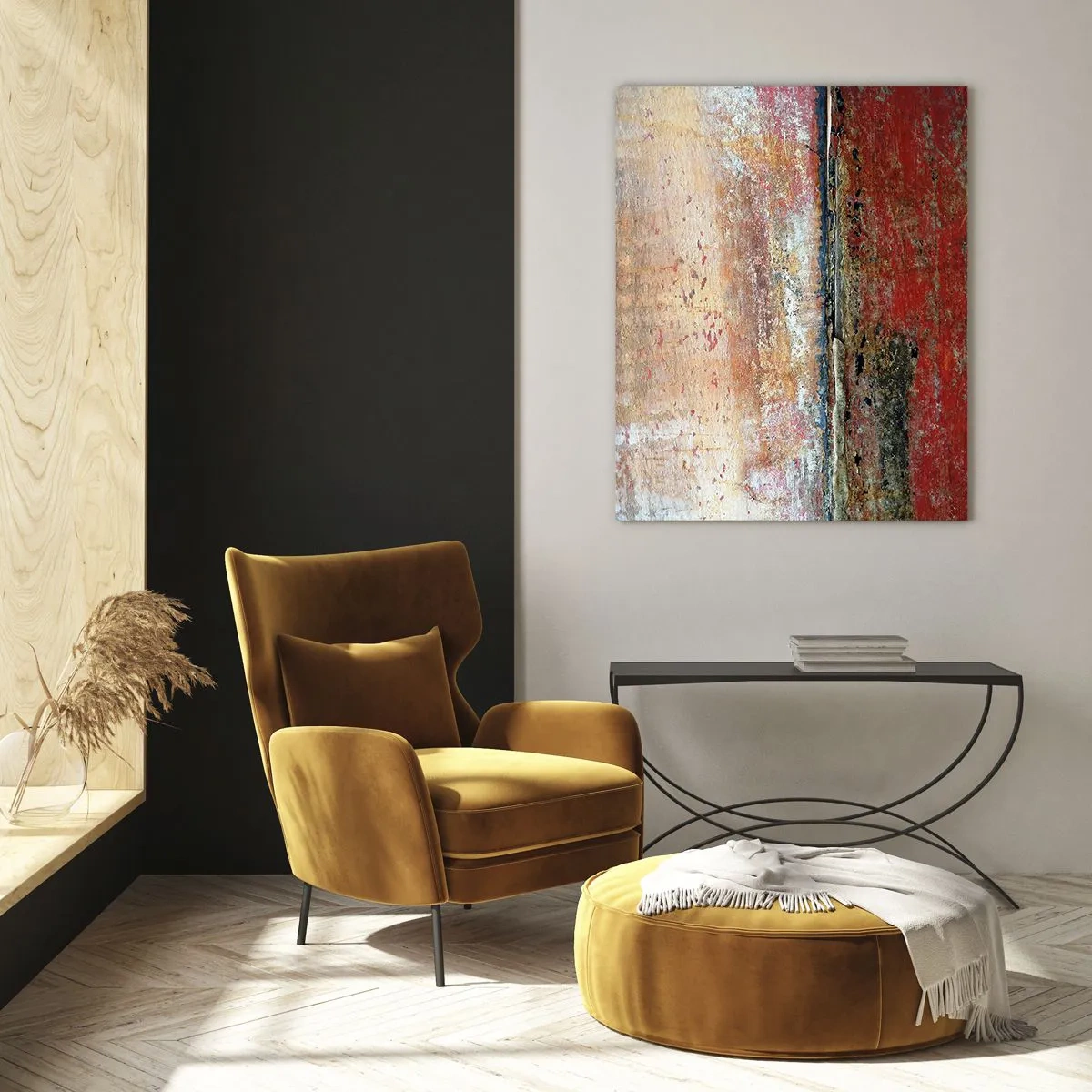 Glastavla - Bild på glas - Kanske är det havet - 50x70 cm