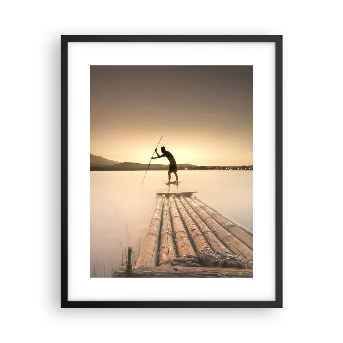 Affisch i svart ram - Före avkoppling - 40x50 cm