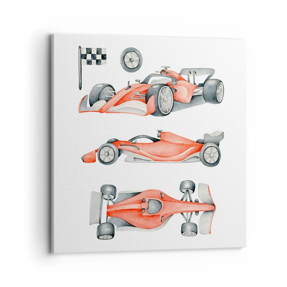 Canvastavla - Bild på duk - Att komma ikapp en dröm - 70x70 cm