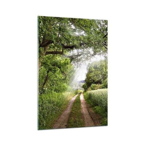 Glastavla - Bild på glas - Et in Arcadia ego - 70x100 cm
