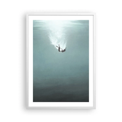 Affisch i vit ram - I havets famn - 50x70 cm