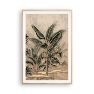 Affisch i ram av ljusek - Bild i kolonial stil - 61x91 cm