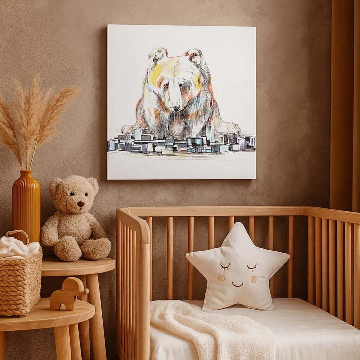 Canvastavla - Bild på duk - Hur kan man leva på det viset? - 30x30 cm