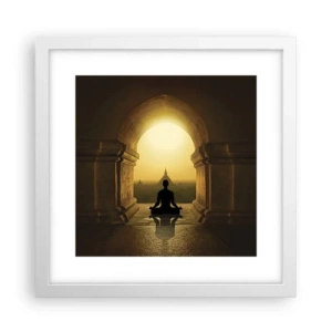 Affisch i vit ram - Full harmoni - 30x30 cm