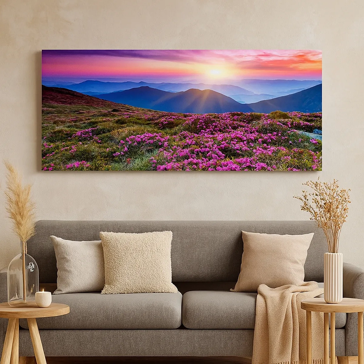 Canvastavla - Bild på duk - Doftande örter - 30x30 cm