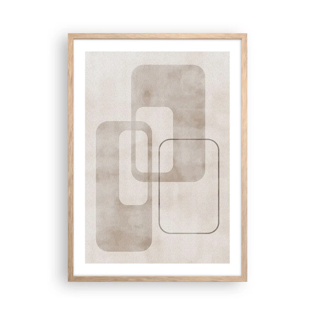 Affisch i ram av ljusek - Geometrisk fug - 50x70 cm