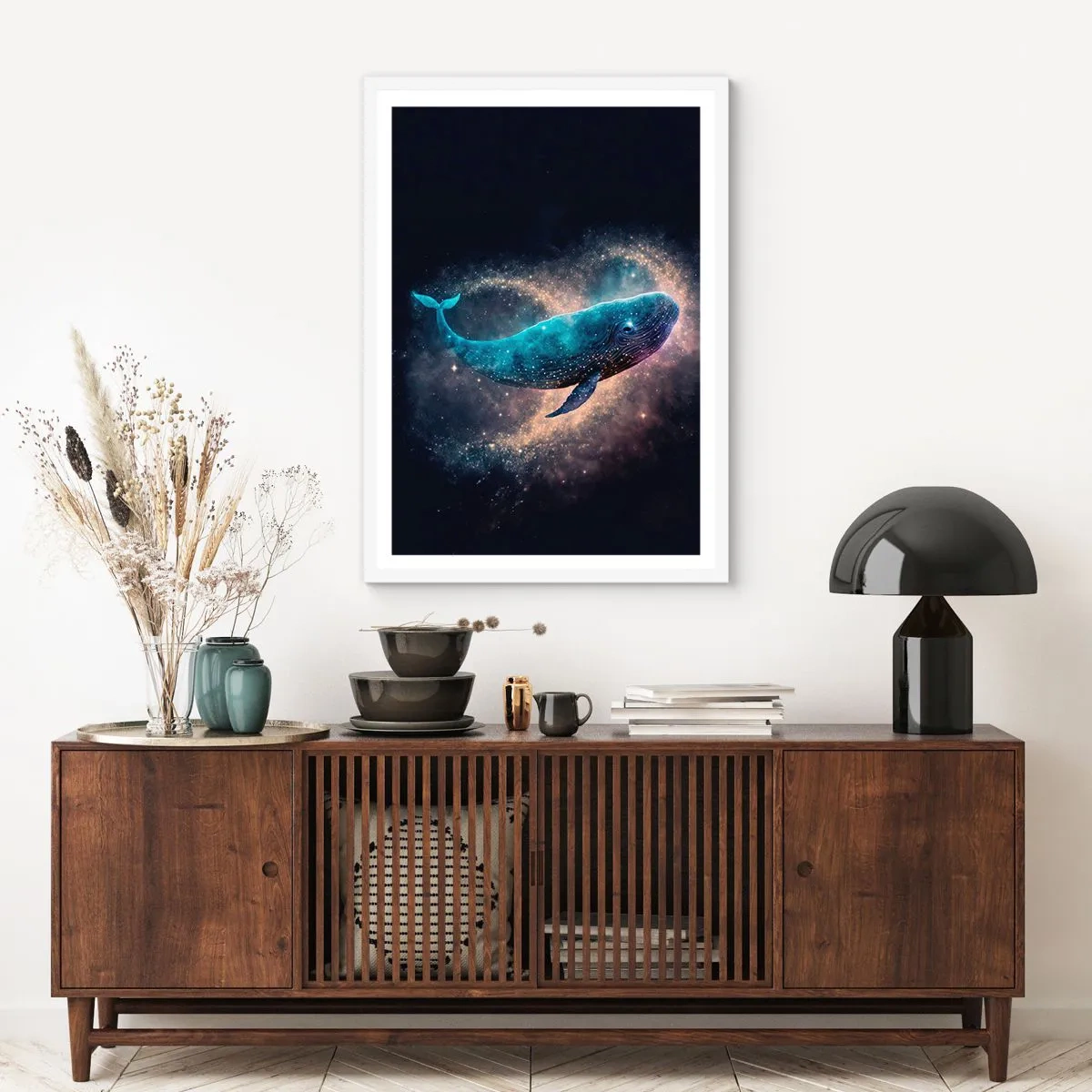 Affisch i vit ram - Det finns en värld... - 61x91 cm