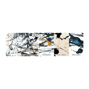 Fototapet Prov Standard Eco - Expressionistisk abstraktion - Abstraktion, Bit, Konstnärlig - 100x30 cm