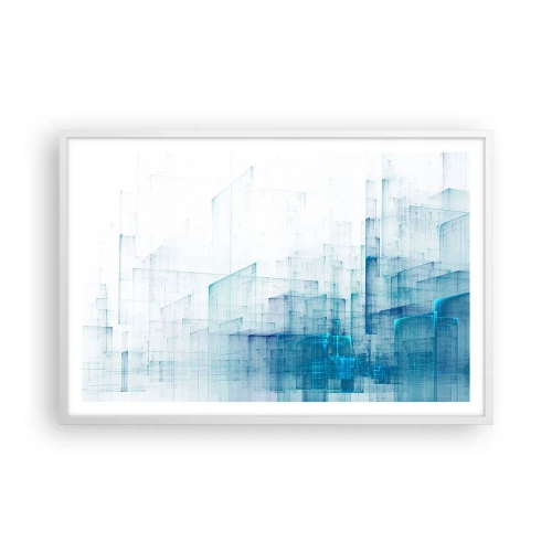 Affisch i vit ram - Hur utrymmet blev till - 91x61 cm