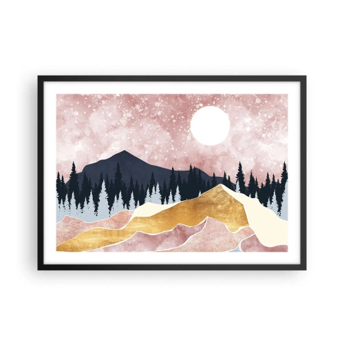Affisch i svart ram - Nattvakt - 70x50 cm
