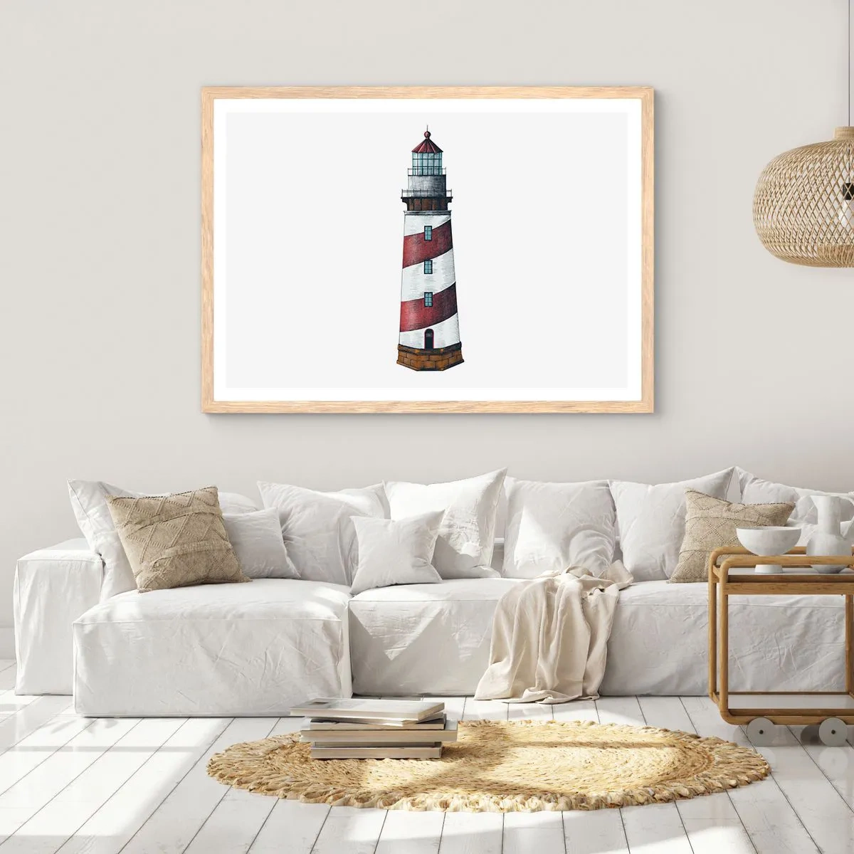 Affisch i ram av ljusek - Alltid på sin vakt - 70x50 cm