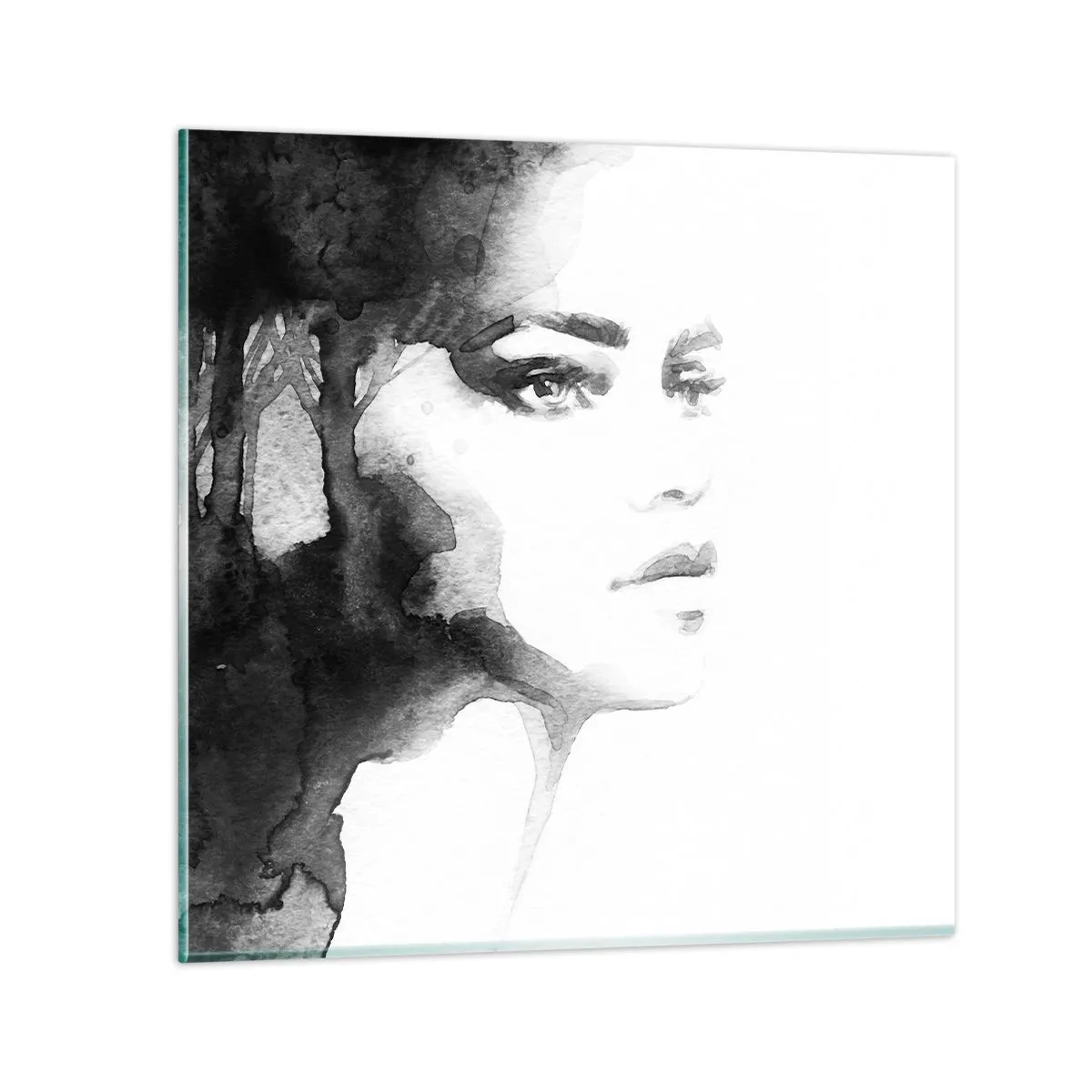 Glastavla - Bild på glas - Skapad av hemlighet och dimma - 30x30 cm