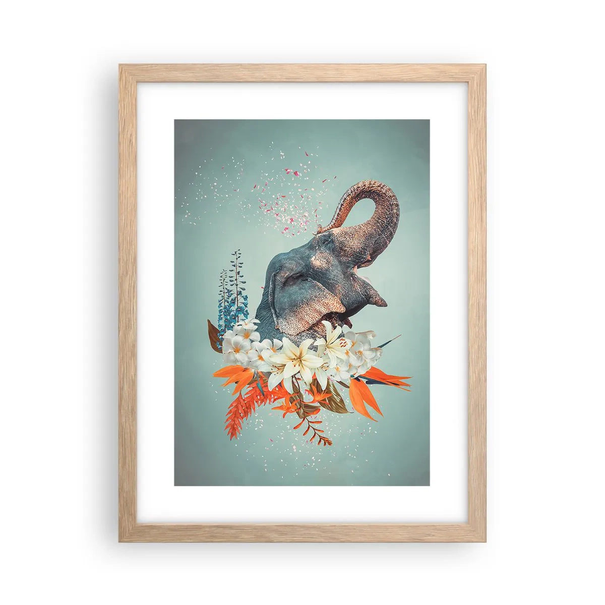 Affisch i ram av ljusek - Glädjens vrål - 30x40 cm