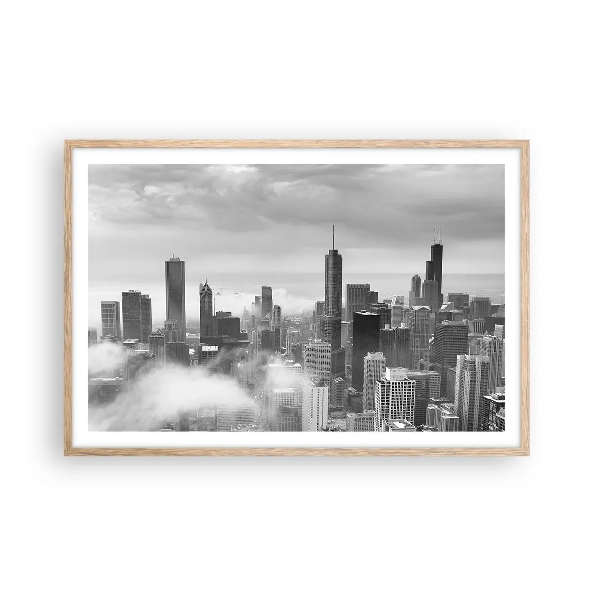 Affisch i ram av ljusek - Amerikanskt landskap - 91x61 cm