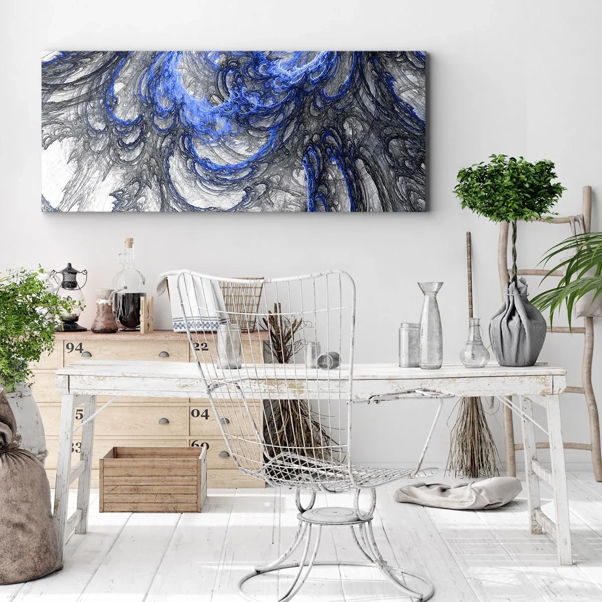 Canvastavla - Bild på duk - Vågens födsel - 100x40 cm