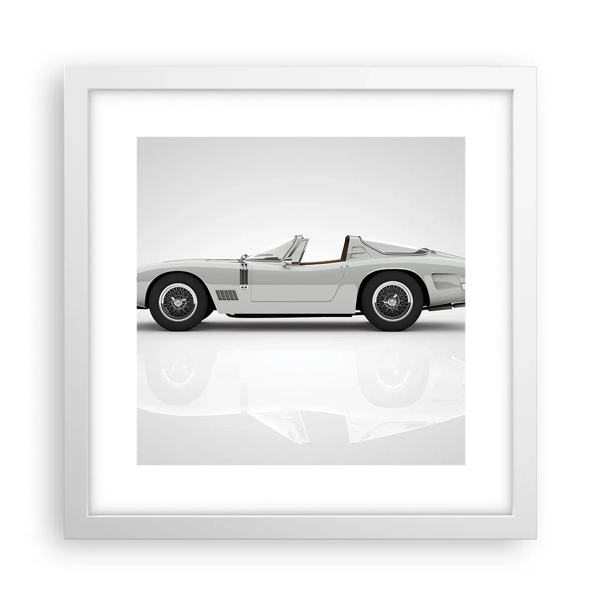 Affisch i vit ram - Ett löfte om lek - 30x30 cm