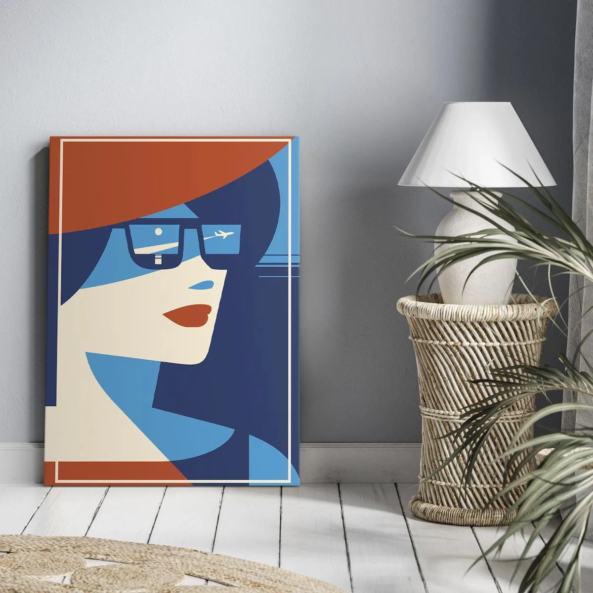 Canvastavla - Bild på duk - Semesterresa - 65x120 cm